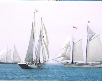 Sailing Ship, The “Mary Day” (L) Gives Way to the “Heritage” (R) S53