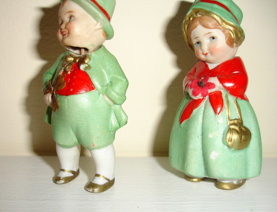 Antique German Bisque Nodder Dolls Circa 1920 3 Inch Irish Etsy