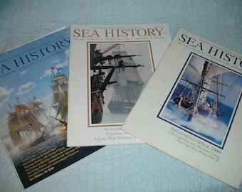 Magazines (3), Sea History Magazine National Maritime Historical Society  The Art, Literature, Adventure, Lore, & Learning of the Sea