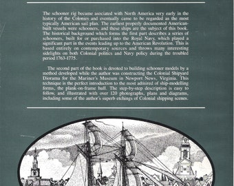 THE COLONIAL SCHOONER 1763 - 1775 Harold M. Hahn Signed and