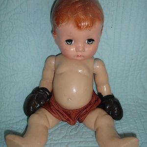 Effanbee KANDY KID   All ORIGINAL 13” Composition  Doll 1946 &quot;The Champ&quot; in Original Boxing Clothing
