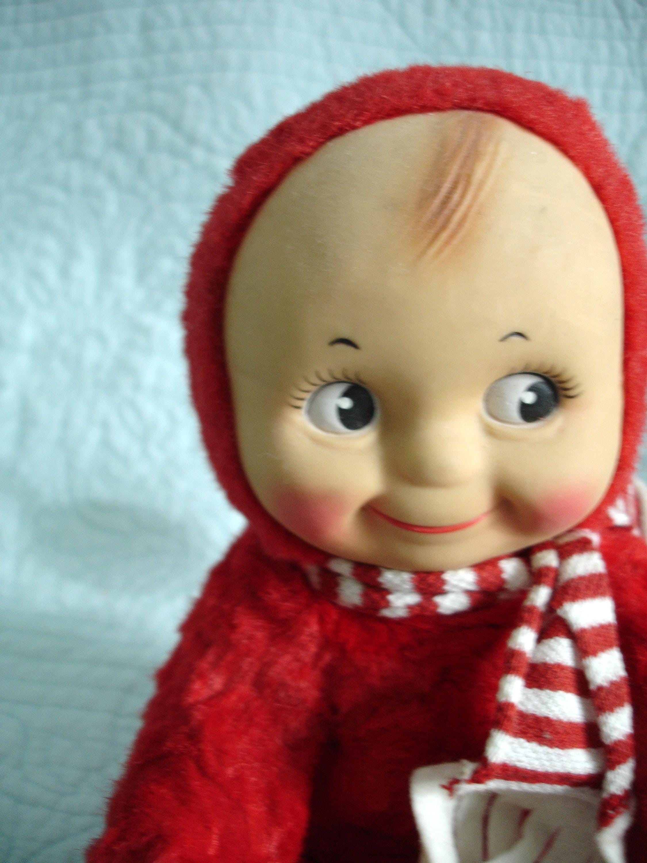 Kuddle Kewpie Doll by Cameo/knickerbocker 1950's Molded Vinyl Face
