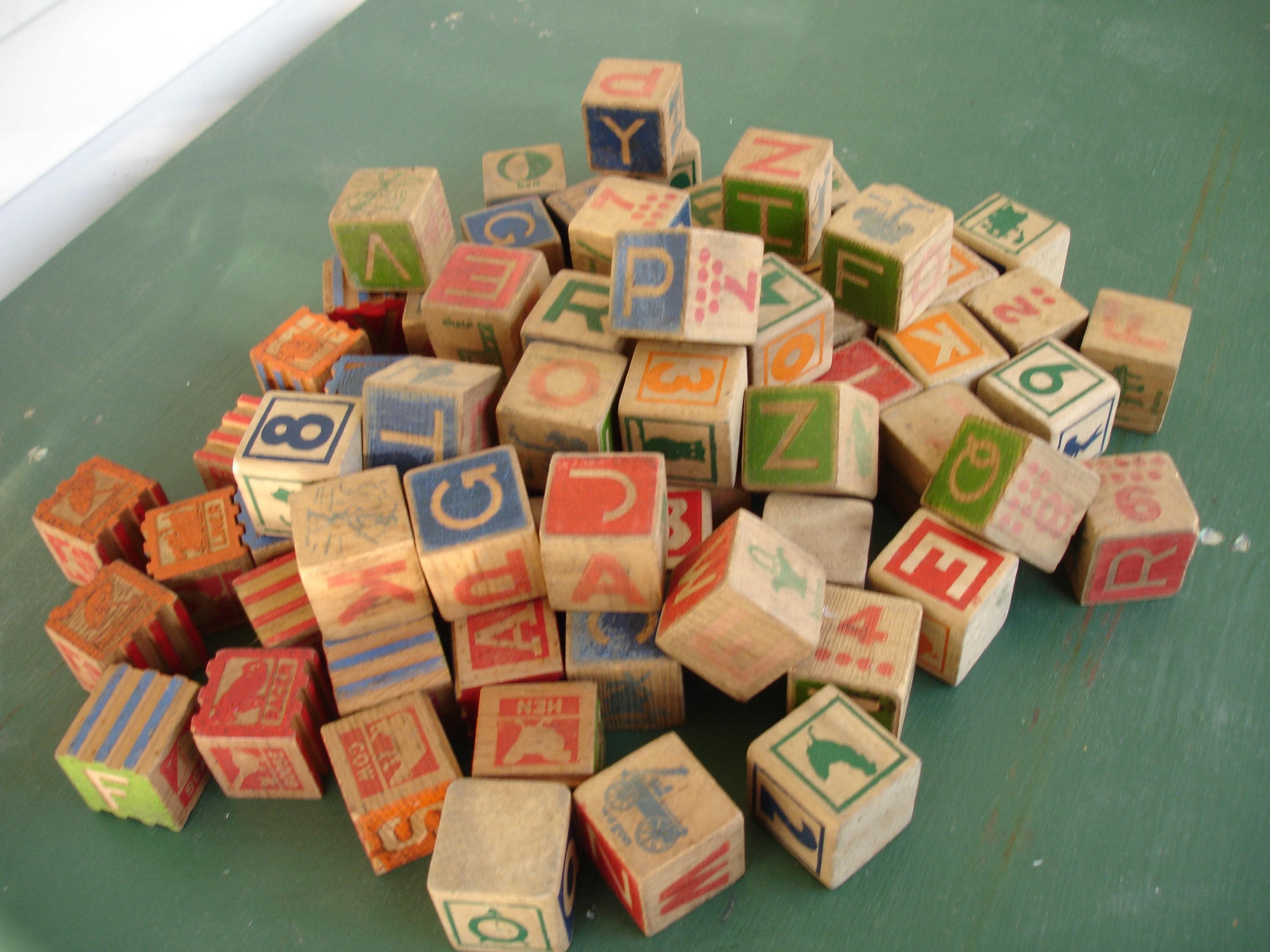 Antique/vintage Wooden Building Blocks - Etsy