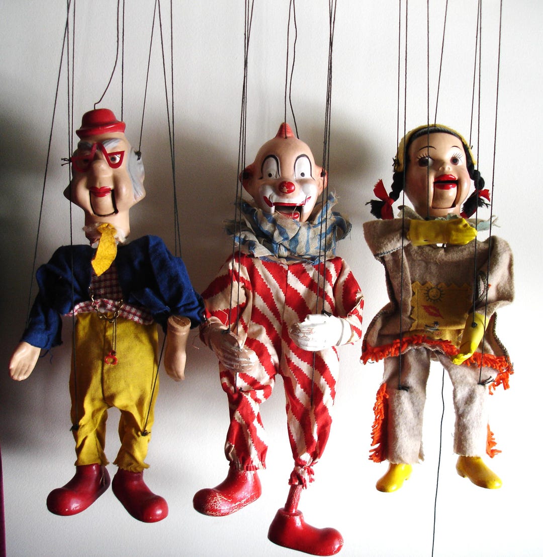 Three Howdy Doody Show Marionettes by Peter Puppet Playthings ...
