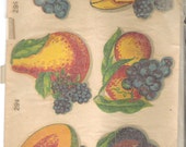 Vintage Duro Decal Retro Fruit Arrangement Kitchen Water Slide Transfer 1029ABC