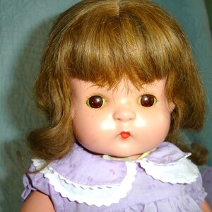 Effanbee Doll PATSY ANN 18.5” 1929 All Composition Antique Doll patent # 1283558 with wig, brown sleep eyes, jointed, excellent