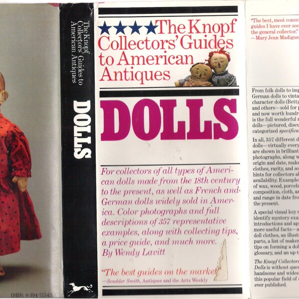 Dolls : The Knopf Collectors' Guides to American Antiques by Wendy Lavitt... Comprehensive Reference on Dolls,  Antique and Collectible