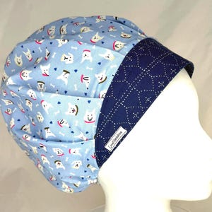 Surgical Cap for Women, Bouffant Style Scrub Hat for Long Hair, Adjustable