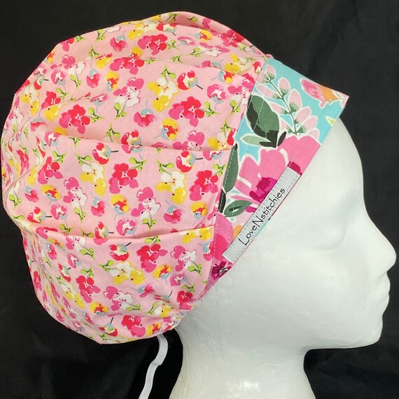 Blue Scrub Hats for Women Surgical Cap 