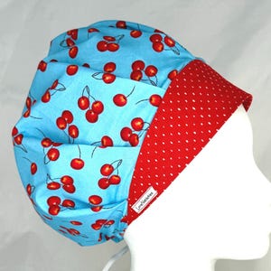 Surgical Cap for Women, Bouffant Style Scrub Hat for Long Hair, Adjustable