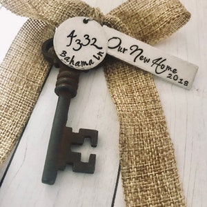 Our New Home 2022 Antique Skeleton Key Ornament Mr and Mrs Newlyweds 1st Christmas First Home New Home 1st Home 1st Home image 10