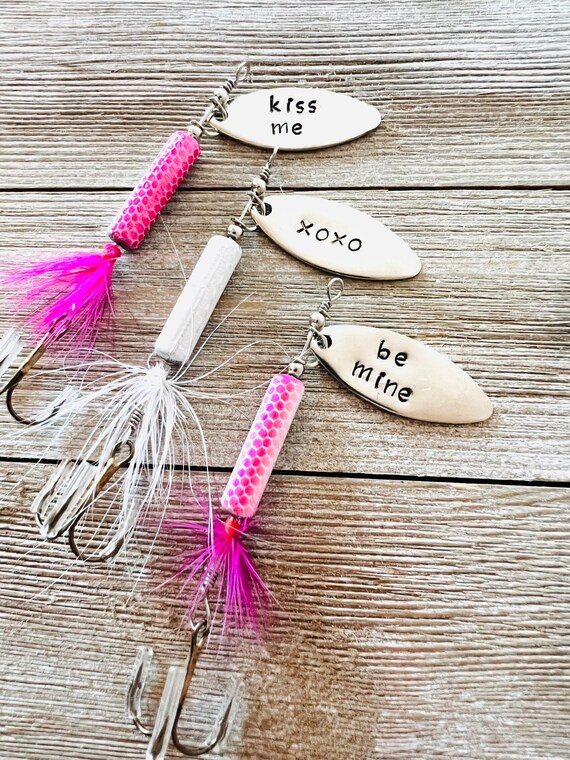 fish love them lures I You More Than You Love Fishing - Personalized Fishing Lure Choose between stainless steel Niiyama 9" Mahi Lures