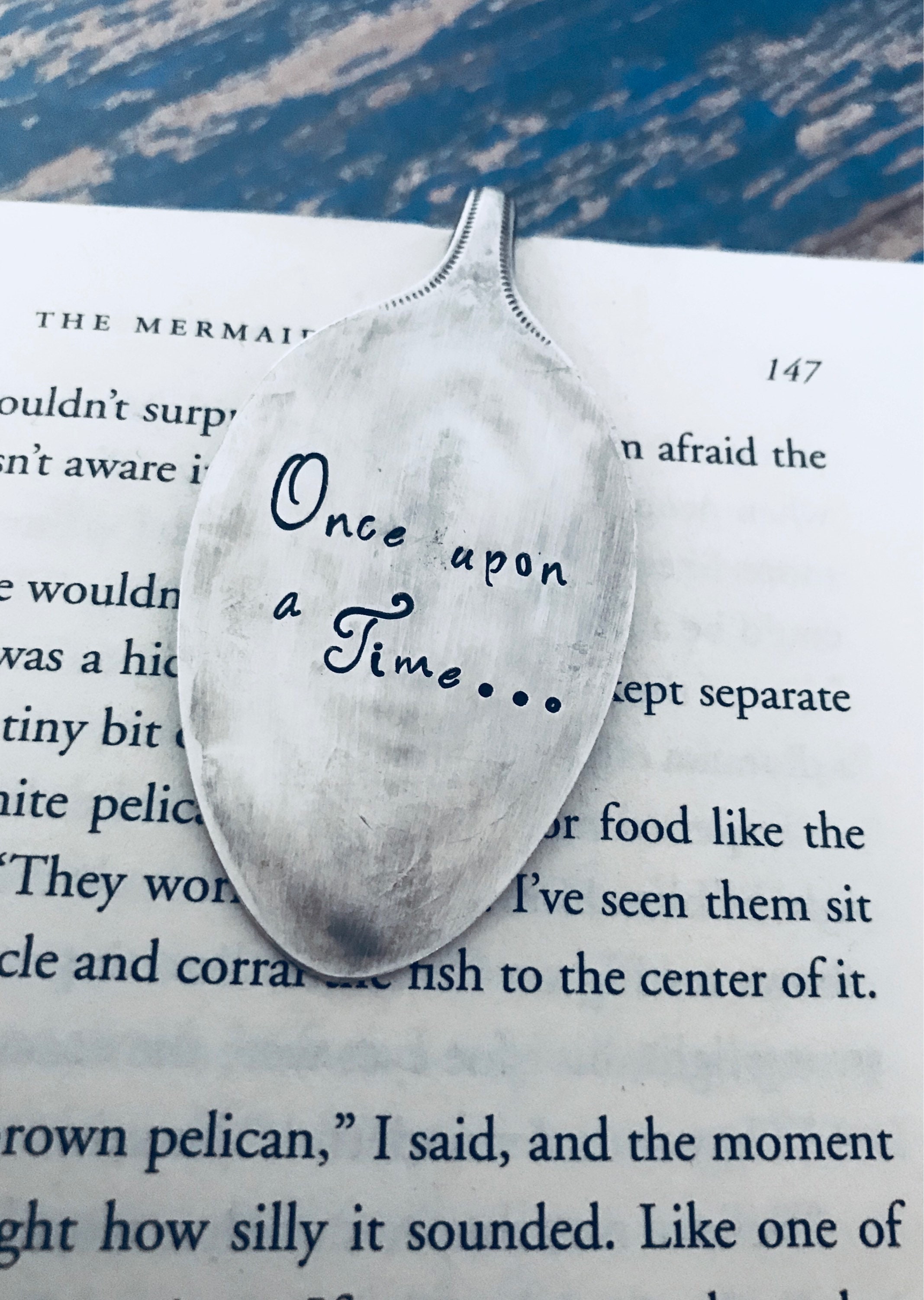Once Upon A Time Vintage Spoon Bookmark Bookworm Etsy