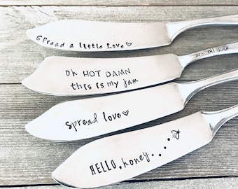 Charcuterie Knife, charcuterie spreader, honey, spread love, this is my jam
