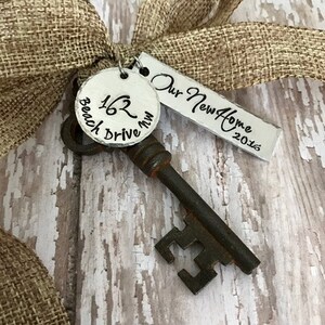 Our New Home 2022 Antique Skeleton Key Ornament Mr and Mrs Newlyweds 1st Christmas First Home New Home 1st Home 1st Home image 5