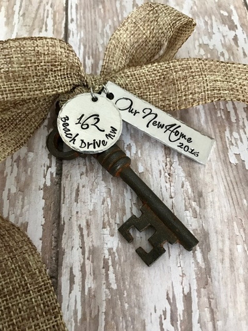 Our New Home 2022 Antique Skeleton Key Ornament Mr and Mrs Newlyweds 1st Christmas First Home New Home 1st Home 1st Home image 5