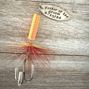 Wedding fishing lures, personalized Father of the Bride or Groom, Best Man, Groomsman, fishing wedding, wedding gift immagine 11