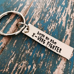 Keys to the X-wing fighter Aluminum Bar Key Ring