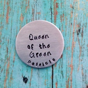 Queen of the Green Golf Ball Marker and Hat Clip Personalized - Etsy