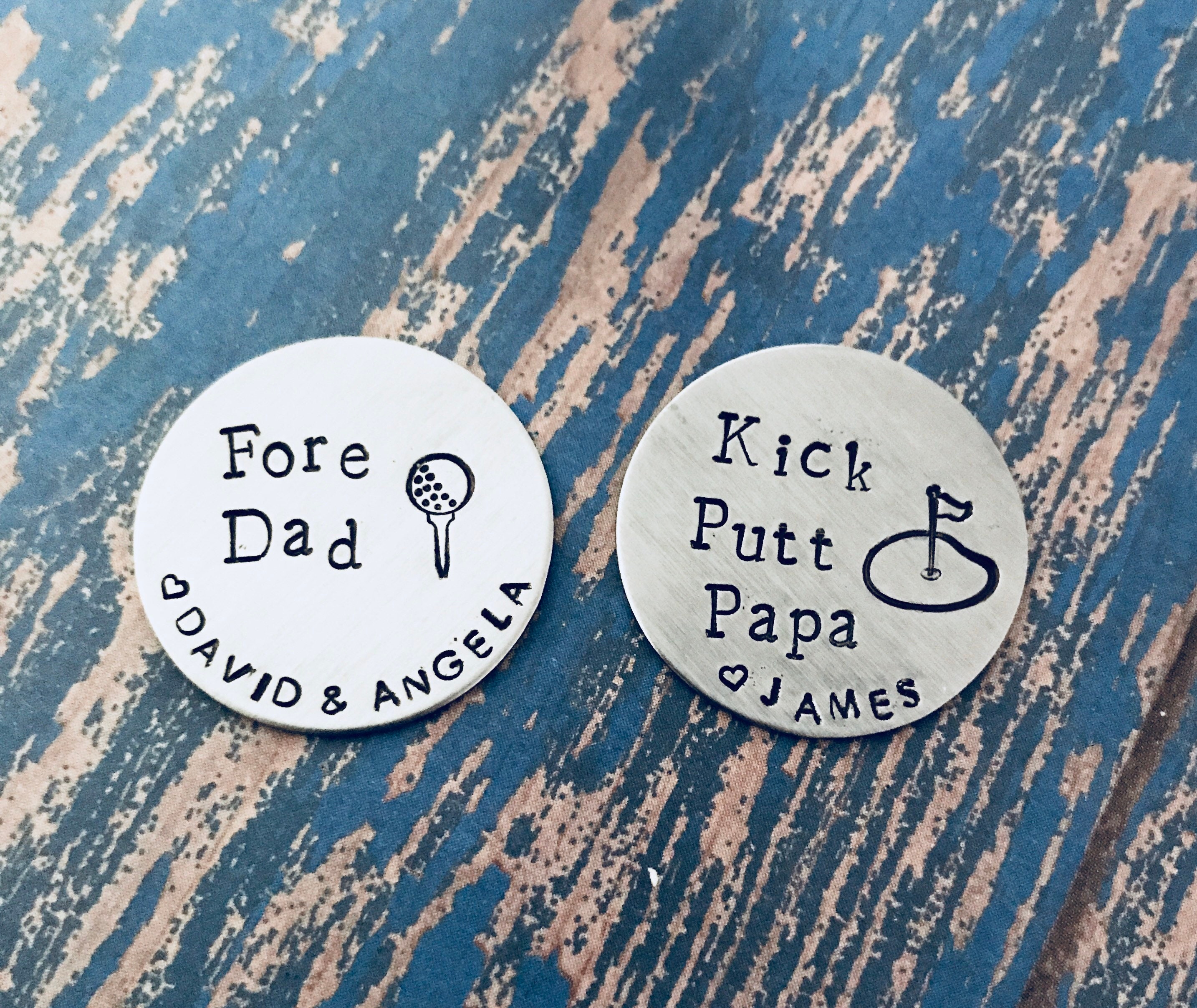 Personalized Golf Ball Markers Set of 3 Engraved Etsy