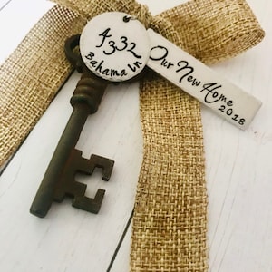 Our New Home 2022 Antique Skeleton Key Ornament Mr and Mrs Newlyweds 1st Christmas First Home New Home 1st Home 1st Home image 1