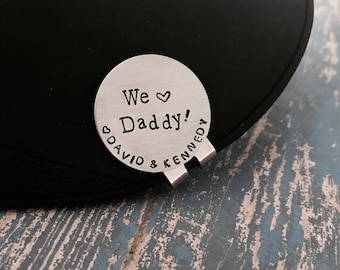 We love Dad Golf Ball Marker and Hat Clip Personalized Magnetic Golf Ball Marker - Father's Day - Best Dad Ever - Grandpa - Papa - Christmas