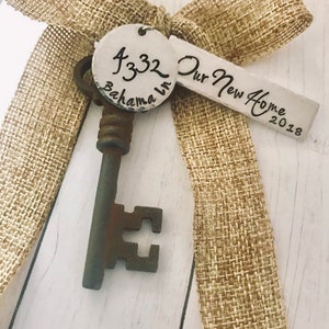Our New Home 2022 Antique Skeleton Key Ornament Mr and Mrs Newlyweds 1st Christmas First Home New Home 1st Home 1st Home image 9