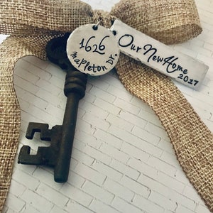 Our New Home 2022 Antique Skeleton Key Ornament Mr and Mrs Newlyweds 1st Christmas First Home New Home 1st Home 1st Home image 8