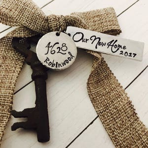 Our New Home 2022 Antique Skeleton Key Ornament Mr and Mrs Newlyweds 1st Christmas First Home New Home 1st Home 1st Home image 7