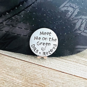 Retired golf ball marker and hat clip - retired gift - retirement gift - golf gift - golfing gift - custom golf - personalized