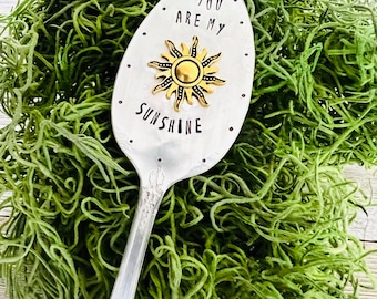 You are my sunshine, plant marker, plant stake, garden marker, plant gift, gift for grandma, teacher gift, garden gift