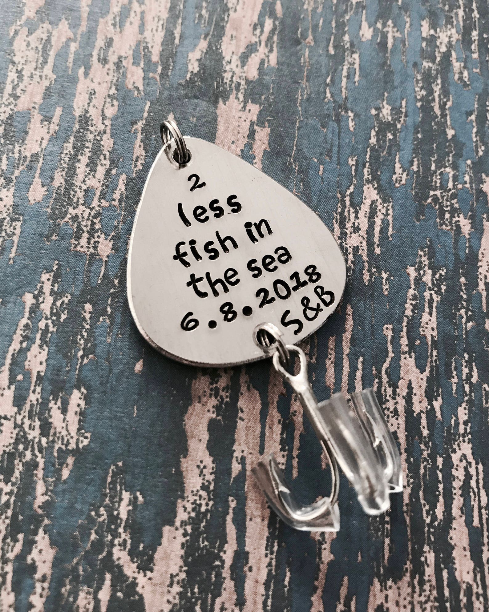 2 Less Fish in the Sea Fishing Lure Wedding Gift | Etsy