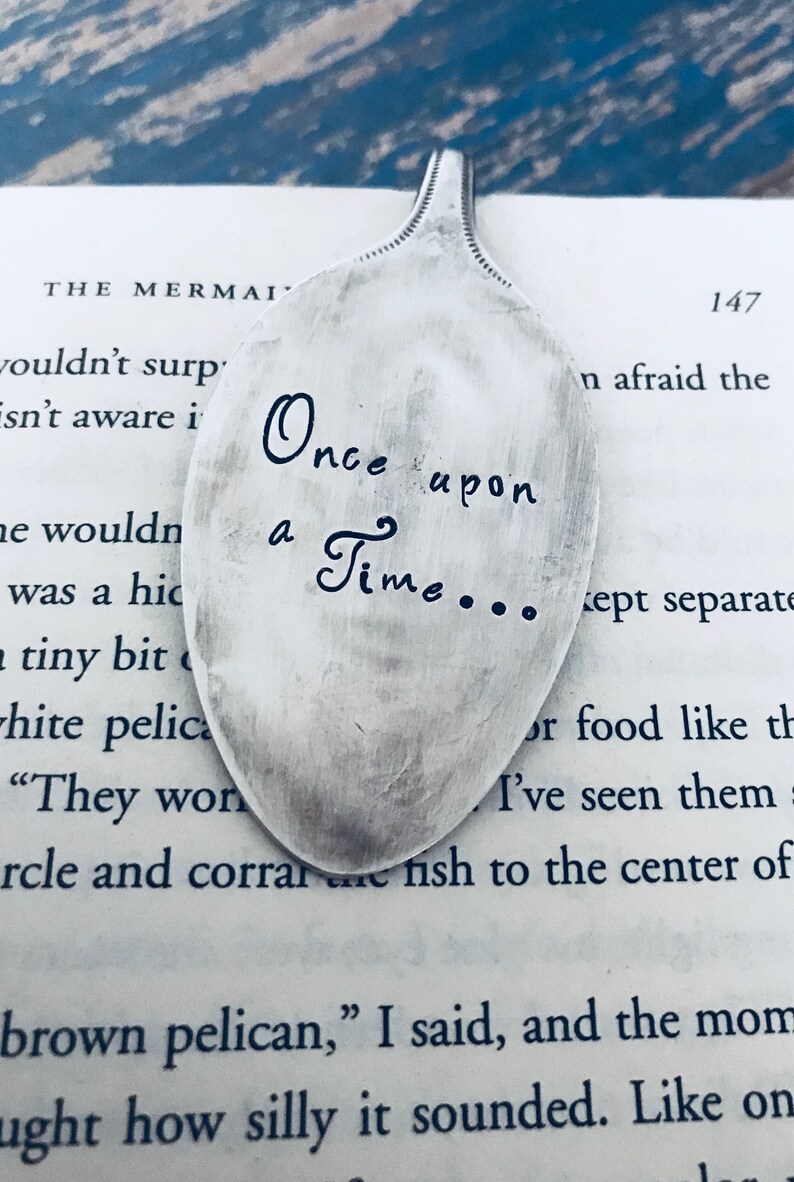 Once Upon a Time Vintage Spoon Bookmark Bookworm | Etsy
