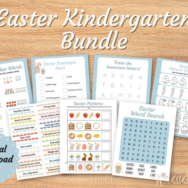 Printable Easter Kindergarten Activities Bundle