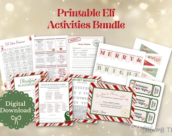 Printable Elf Activities Bundle
