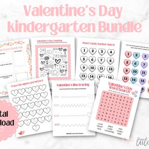 Afdrukbare Valentijnsdag-kleuteractiviteitenbundel