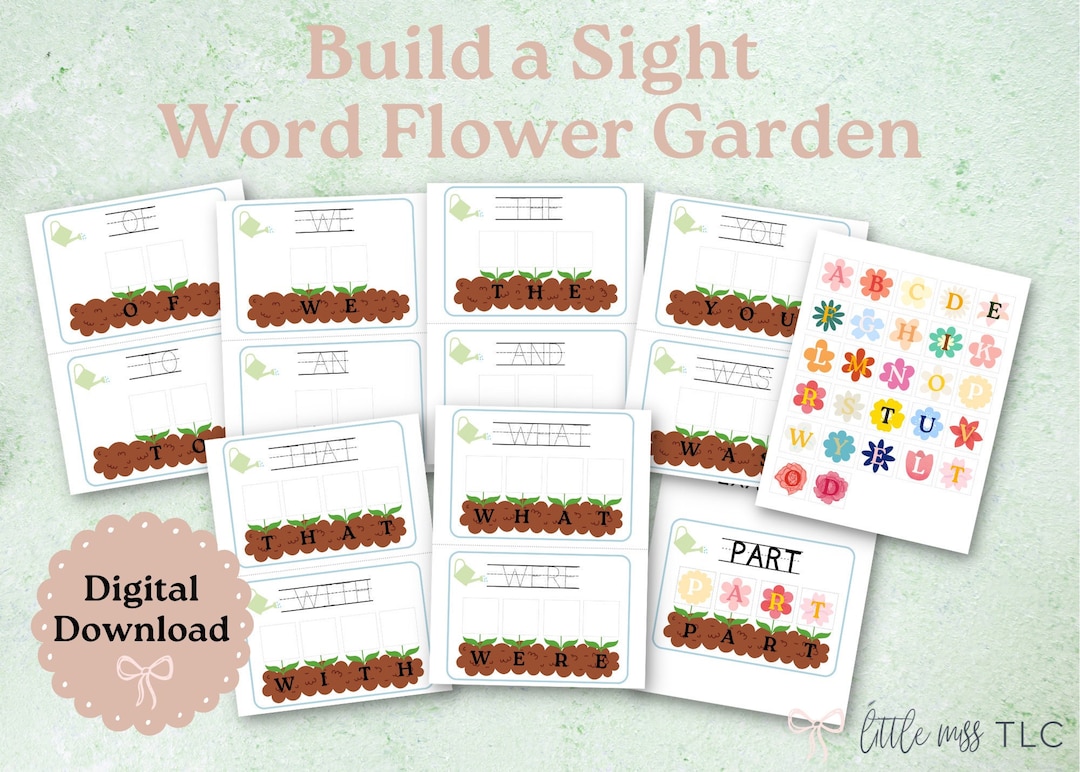 Printable Kindergarten Sight Word Activity - Etsy