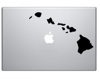 Hawaiian Islands Macbook Decal Macbook Sticker Mac Decal Mac Sticker Decal for Apple Laptop Macbook Pro / Macbook Air