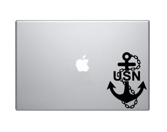 Navy Sailor Macbook Decal Macbook Sticker Mac Decal Mac Sticker Decal for Apple Laptop Macbook Pro / Macbook Air