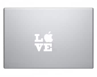 LOVE Macbook Decal Macbook Sticker Mac Decal Mac Sticker Decal for Apple Laptop Macbook Pro / Macbook Air