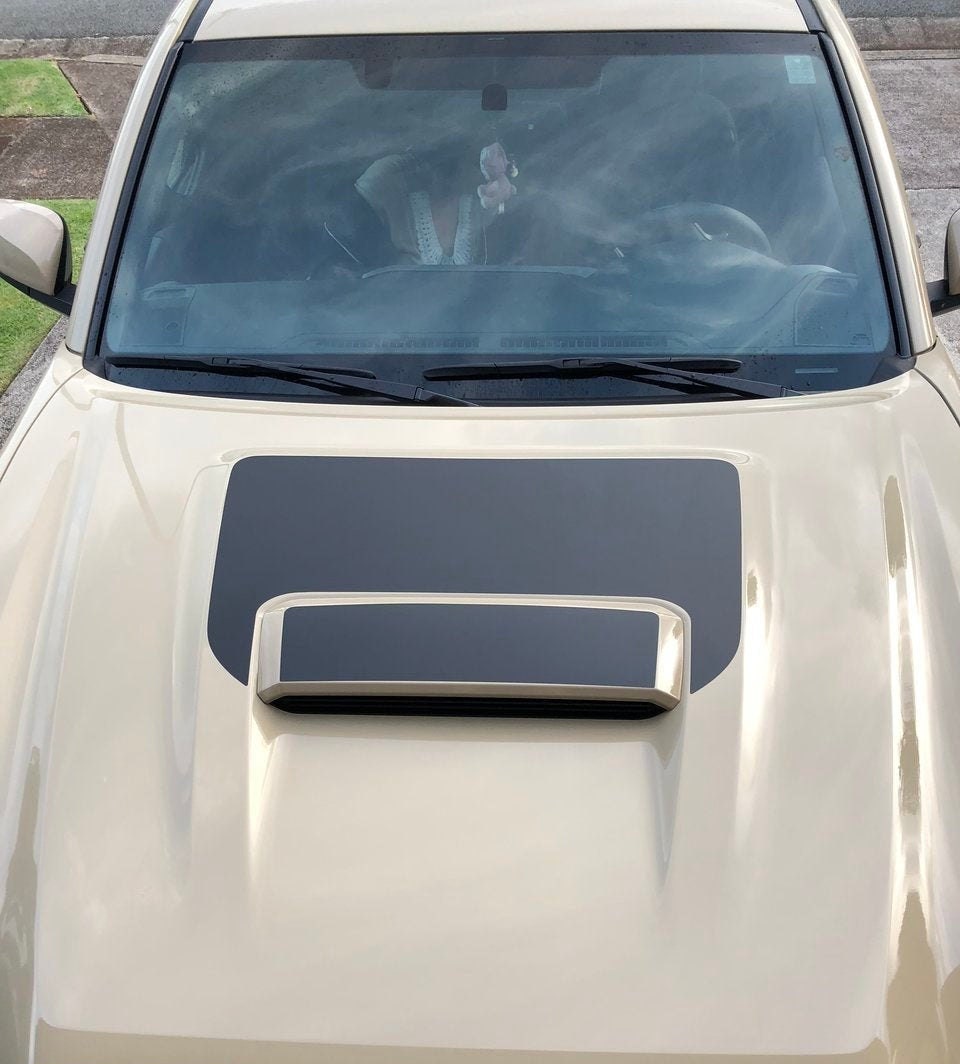 Toyota Hood Scoop Antiglare Decal With Custom
