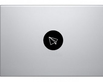 Paper Air Plane Macbook Decal Macbook Sticker Mac Decal Mac Sticker Decal for Apple Laptop Macbook Pro / Macbook Air