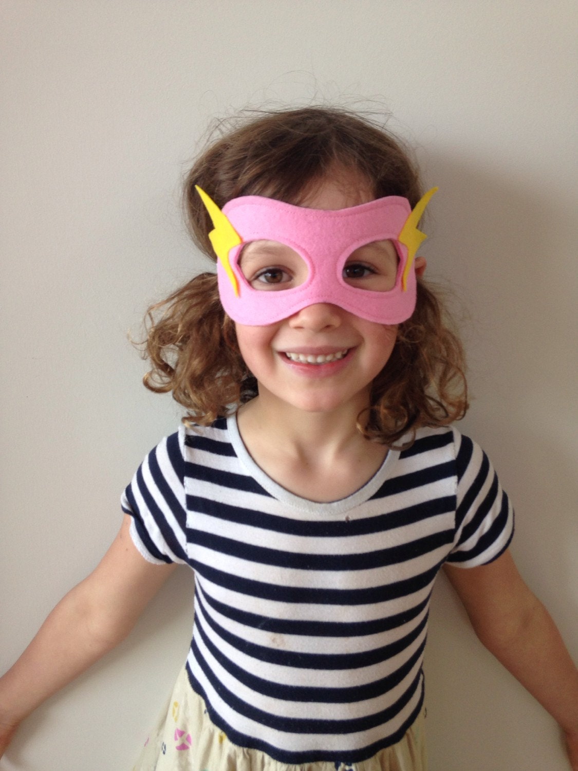 Girls Superhero Mask Supergirl Costume Etsy