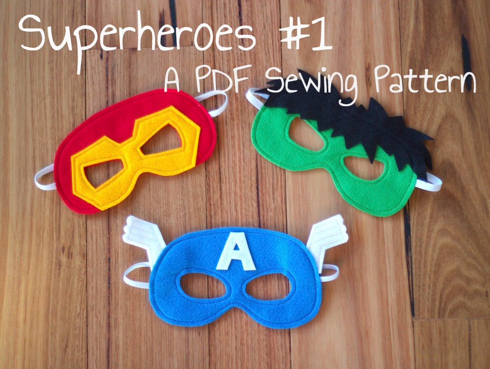 Felt Superhero Mask Template