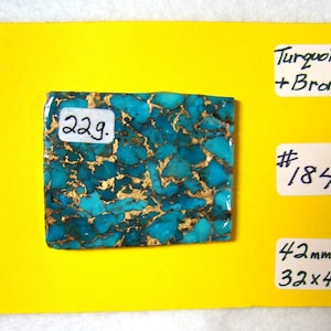 Kingman Turquoise, Turquoise Slab For Cabochons, Jewelry Making, Lapidary, Rough Slab