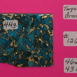 Kingman Turquoise, Turquoise Slab For Cabochons, Jewelry Making, Lapidary, Rough Slab