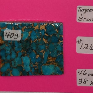 Kingman Turquoise, Turquoise Slab For Cabochons, Jewelry Making, Lapidary, Rough Slab
