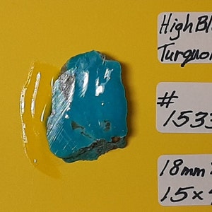 Kingman High Blue Turquoise, Turquoise Slab For Cabochons, Jewelry Making, Cabochon Making,  Lapidary Slab, From the Host Turquoise Rock