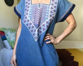 denim caftan