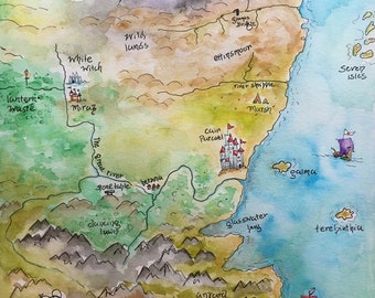 Map of Narnia - Etsy